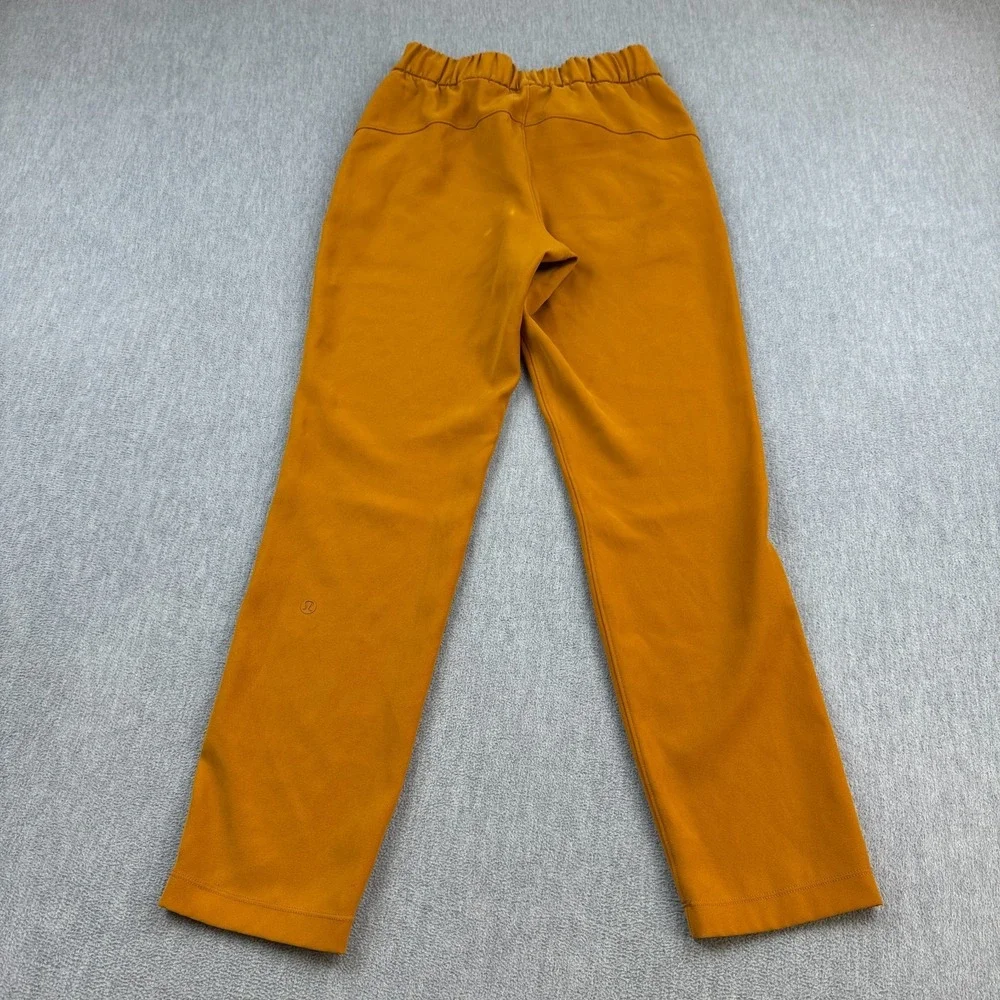 Lululemon Jogger Pants Womens 2 Gold‎ On the Fly 7/8 Woven Jogger Sweat W5BPMS